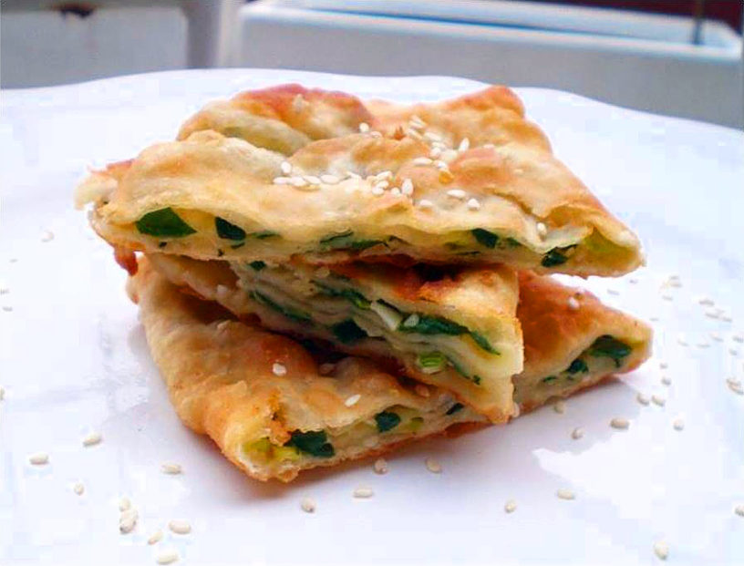 Kineske palačinke Scallion pancakes